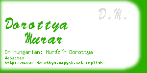 dorottya murar business card